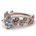 Leaves All Around Rose Gold Diamond Ring - Sydney 2ct No. 2